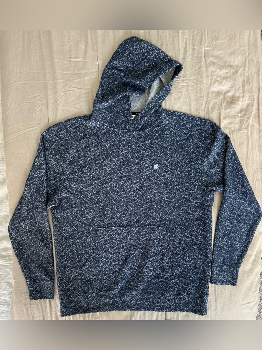 Black Clover Live Lucky Space Dye Golf Hoodie Men’s Large Navy